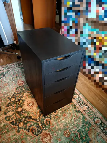 IKEA ALEX Drawer Unit black brown