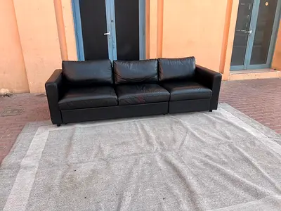 Leather Sofa bed with mattress