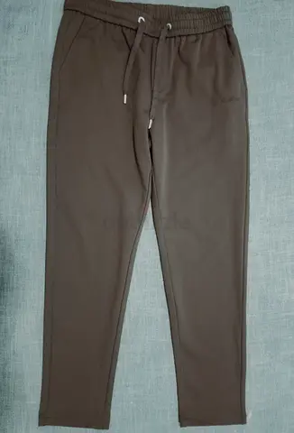 Loro Piana Dark Navy Drawstring Trousers - Luxury Italian Craftsmanship