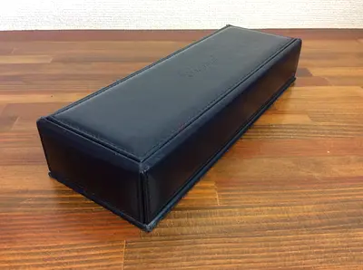 CHOPARD Original Black Leather Long Jewelry/watch Storage Box