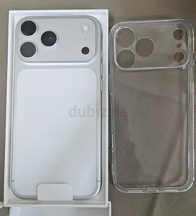 Apple iPhone 17 Pro Max (Silver) with Clear Case - New not opened UAE VERSION