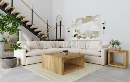 Beige marina home Feather cloud moudler sectionals Corner Sofa Soft comfortable