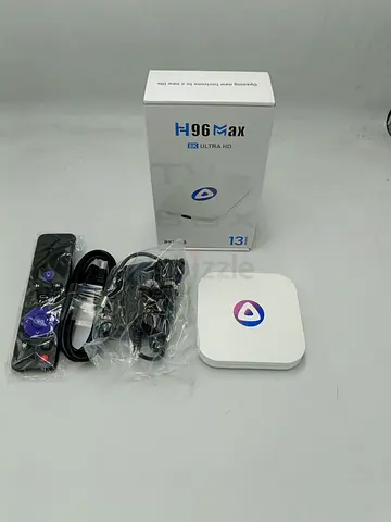 HD Max Android TV Box with Remote, Cables and Original Box - Working