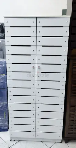 White Multi-Drawer Storage Cabinet / Shoe Organizer - Good Condition