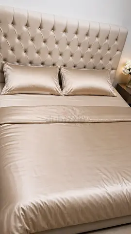 Upholstered bed frame with gel foam mattress