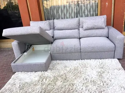 ikea Eskilstuna L shape sofa bed with storage