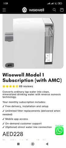 Wisewell Model 1 Water Purifier