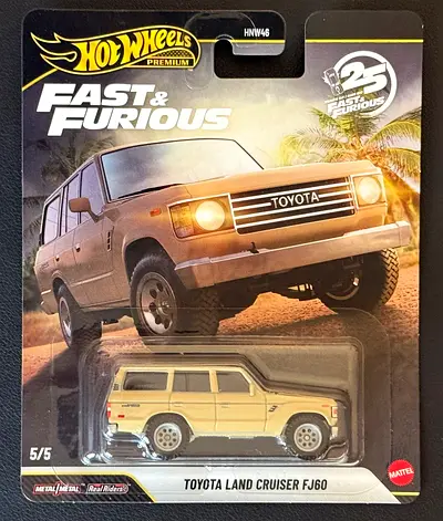 Hot Wheels Premium Toyota Land Cruiser FJ60 – Fast  Furious 25th Anniversary
