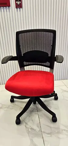 Red and Black Mesh Ergonomic Office Chair