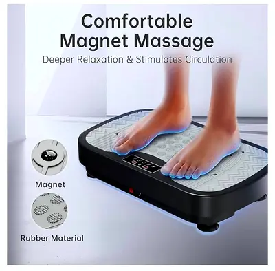 Portable Foot Massager Vibration Plate with Magnetic Therapy - Lightly Used