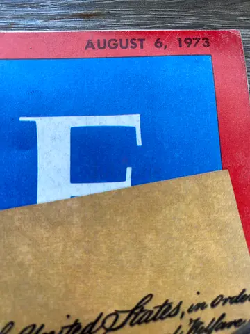 Vintage magazine issue dated August 6, 1973 (partial cover shown)