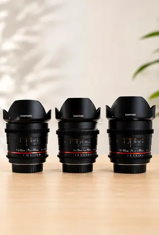 Samyang Cine Lens Set – 20mm, 50mm 85mm – Canon EF