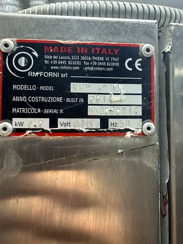 RM Forni Rotary Rack Oven – Gas – 15 Tray (60×80 cm) – AED 20,000