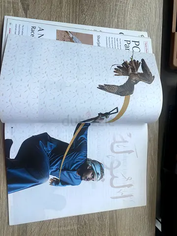 Arabic Culture Falconry Magazine - Illustrated Spread