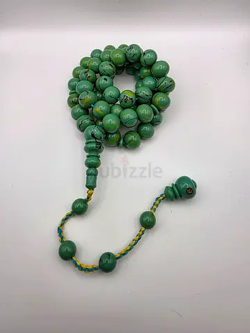 Green Prayer Beads Tasbih Misbaha - مسباح خراطو عمار حسين