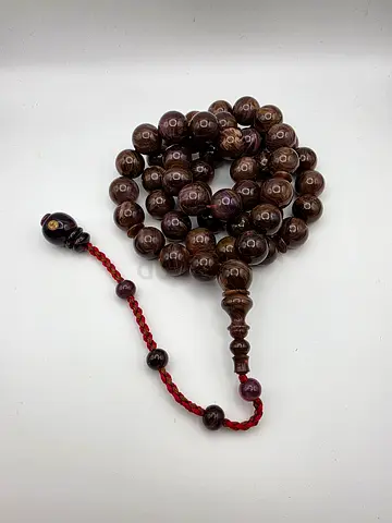 Vintage Dark Prayer Beads / Tasbih - مسباح خراطة عمار حسين