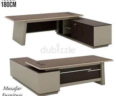 Executive L-shaped Office Desk with Storage - 180cm