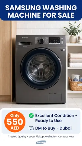 Samsung Front Load Washing Machine - Excellent Condition, Ready to Use