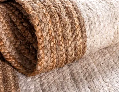 100% Natural Jute Handwoven Rug. Unused. Size: 200x300. Worth Over AED. 2K. Selling: AED. 790 Only!