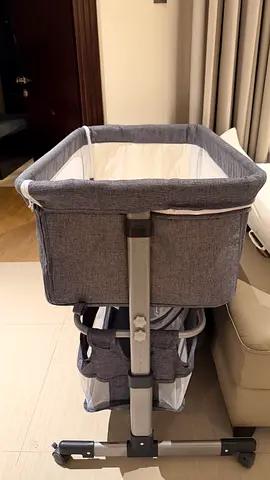 Bonfino Baby Bedside Crib with Mattress - Excellent Condition