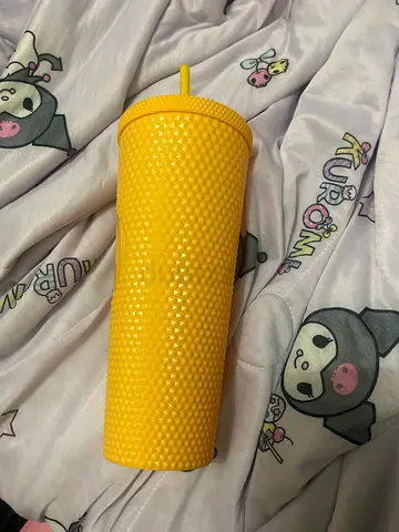 Yellow Cup With Straw
