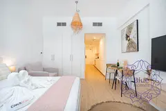 12 cheques Payments|Furnished Studio | Golf Vista 2 | Balcony | Downtown View