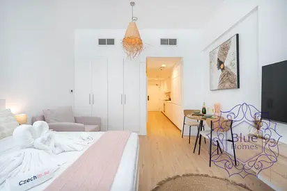 12 cheques Payments|Furnished Studio | Golf Vista 2 | Balcony | Downtown View
