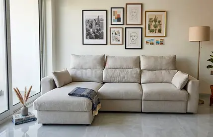 Large Comfortable Sofa Bed
Easy Bed Conversion
Spacious Storage
Reversible Left Right Setup