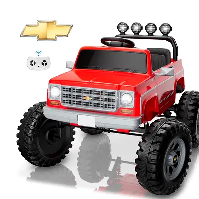 Megastar XXL Chevrolet Cheyenne 24V 7Ah Electric Car for Kids 2 Seater Kids Ride on Monster Jeep Wit