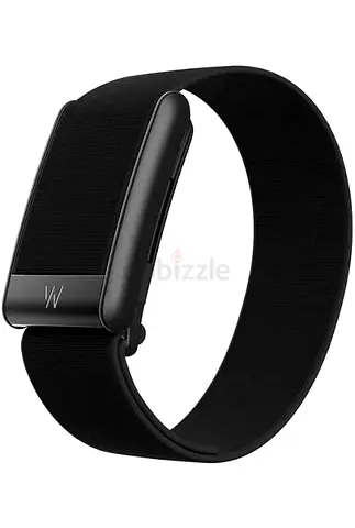 Used wearable fitness tracker bracelet - black, good condition