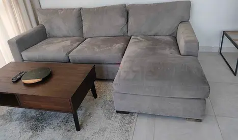 Like new condition cratebarrel axis model lshape sofa