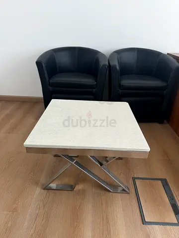 Small sofa with foot stool