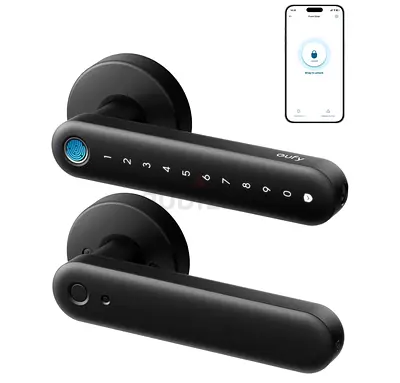 Eufy Smart Fingerprint  Touchscreen Door Lock (Black) C32 - Works with App