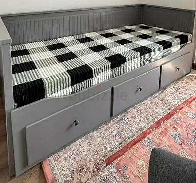 Ikea Gray Day bed with mattress available in perfect condition