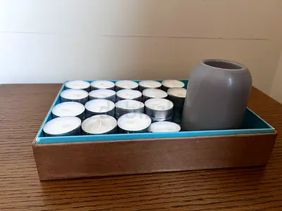Candles with candle holder
