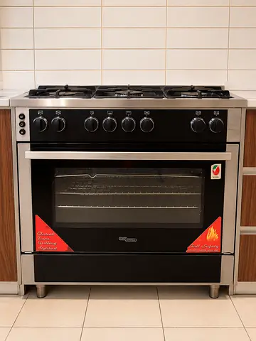 Super General 5-Burner Gas Cooker with Large Oven for Sale