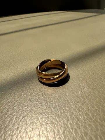 Cartier Trinity gold 18K tricolour ring in size 50 (authentic)