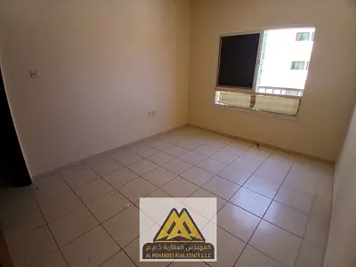 1-bedroom apartment for annual rent in Al Nuaimiya 2, Ajman. Separate living room, closed kitchen, bathroom, excellent layout, free maintenance by own