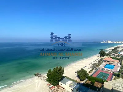 Fully Renovated 3BR + Maids Room || Direct Beach View || Chiller Free || Private Beach Access || Al