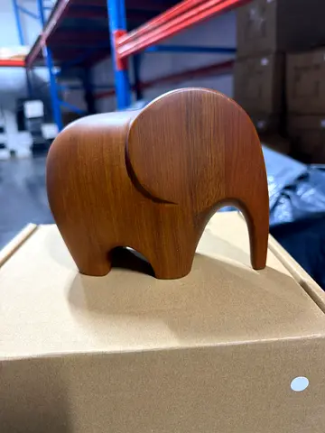 Modern Wooden Elephant Home Decor Sculpture