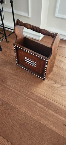Wooden Magazine Rack