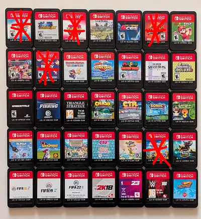Nintendo Switch Games pokemon Mario Luigi sonic monster hunter fishing crash ctr overcooked fifa fc