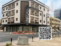 Two bedrooms and a living room for annual rent in Ajman, in Al Qasim building in Al Rashidiya 2. As