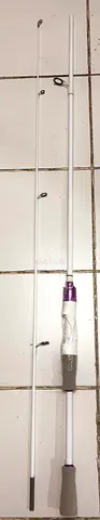Lightweight White  Purple 1.8m (6ft) Spinning Rod – Brand New