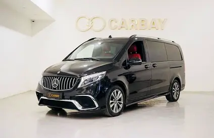 AED 2647 PM | MERCEDES V250 2018 | VIP SEATS TV | LOW KMS | 1 YEAR WARRANTY | GCC