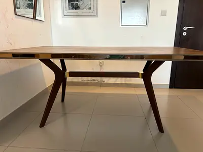 6 Seater wooden Dining Table with 6 Chairs