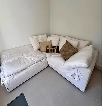 Cloud feather 🪶 filled The loom collection modular sofa with ottoman