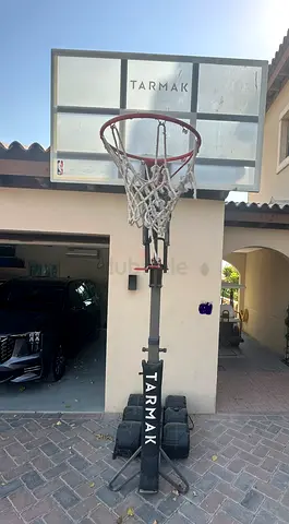 Adjustable Tarmak Portable Basketball Hoop with Base - Good Condition