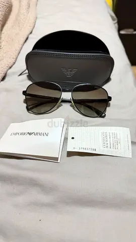 Emporio Armani mens aviator sunglasses with case original size 58-16