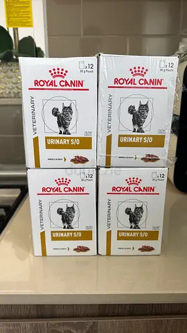 ONE Royal Canin Urinary S/O Wet Food for Cats - 12 x 85g Packs (4 unopened boxes available)